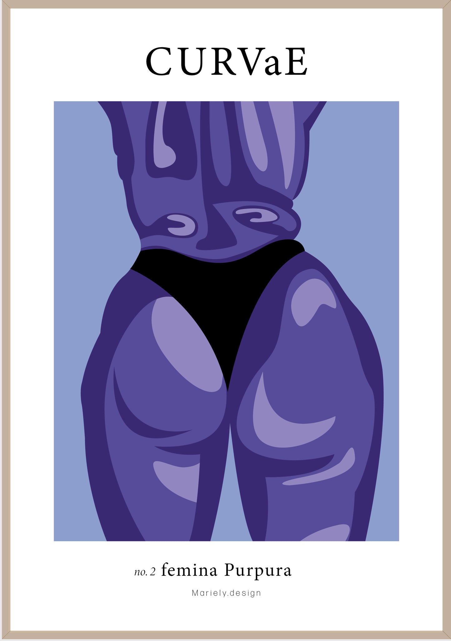 CURVaE femina purpura plakat